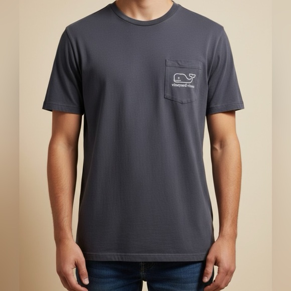 Vineyard Vines Other - Vineyard Vines Men's Charcoal Pocket Tee